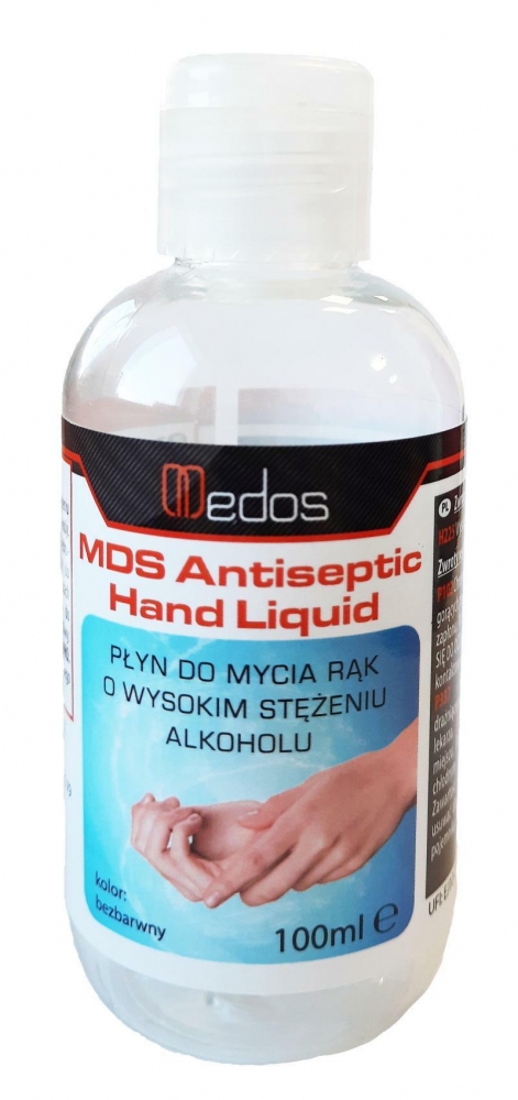 MDS Antiseptic Hand Liquid 100ml Płyn do Rąk 80% Alkoholu Atomizer WHO