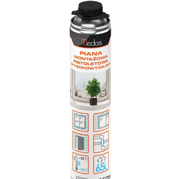 PIANA MONTAŻOWA PISTOLETOWA WYSOKOWYDAJNA 850ML